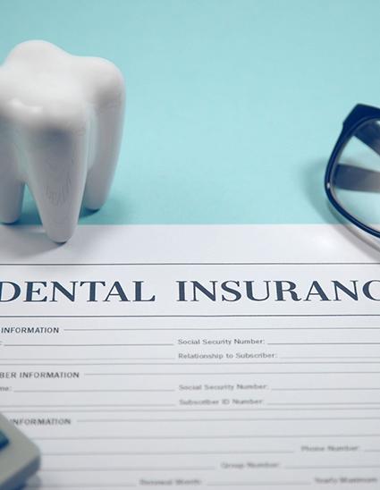 Dental insurance claim form